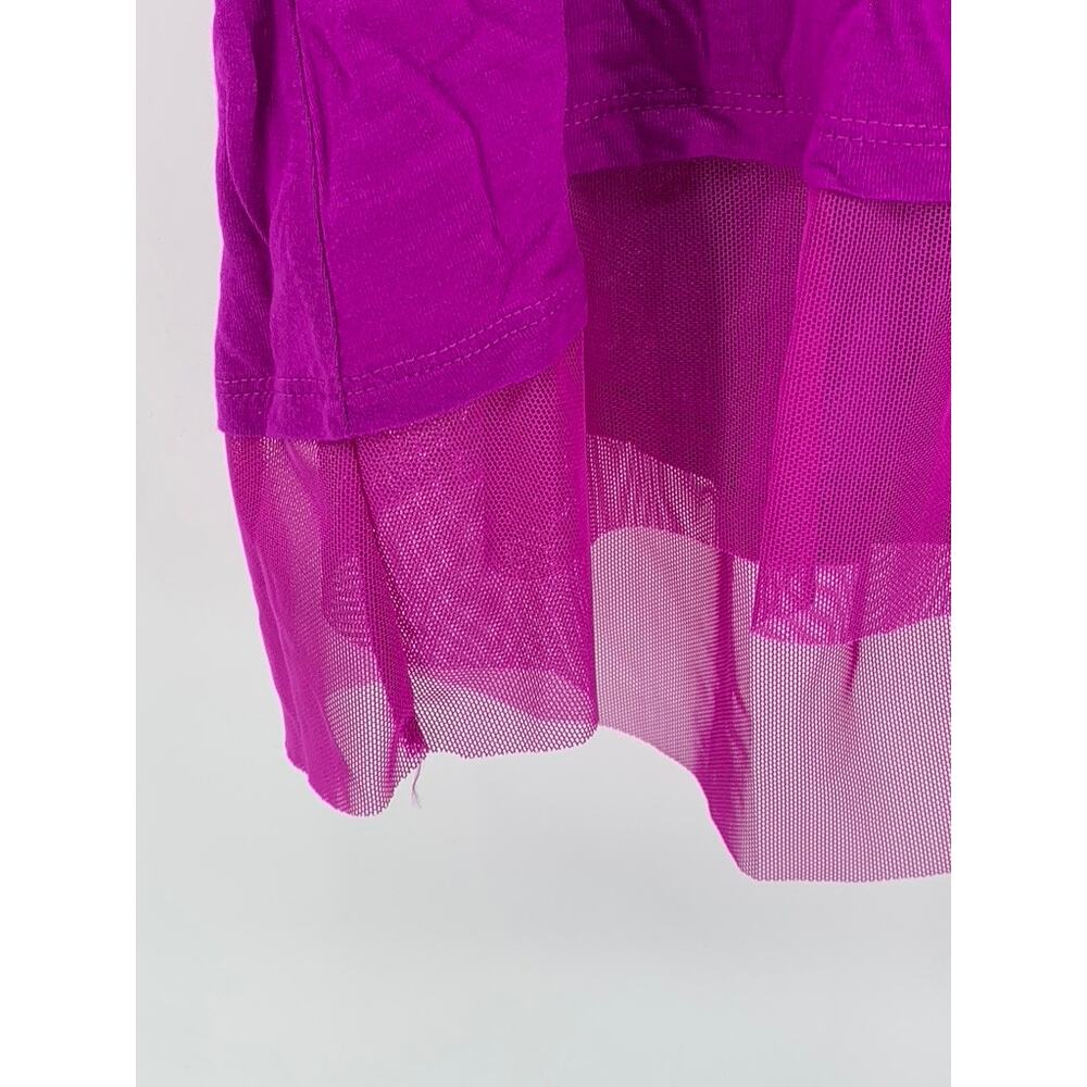 JENNIFER LOPEZ Women's Plus Hot Magenta Embellished Mesh Tank Top SZ 2X - Picture 10 of 12